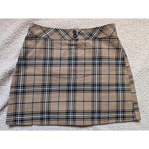 Express Plaid Mini Skirt Career Preppy Size 2